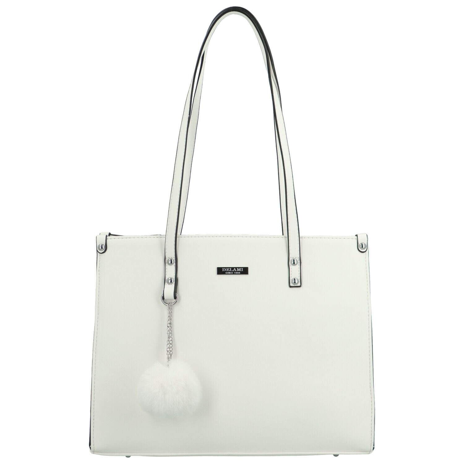 Trendy dámská kabelka na rameno Delami Sabin, bílá