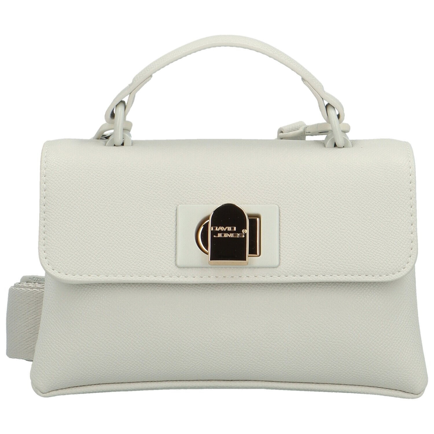 Módní dámská koženková kabelka do ruky Kalissa, krémová