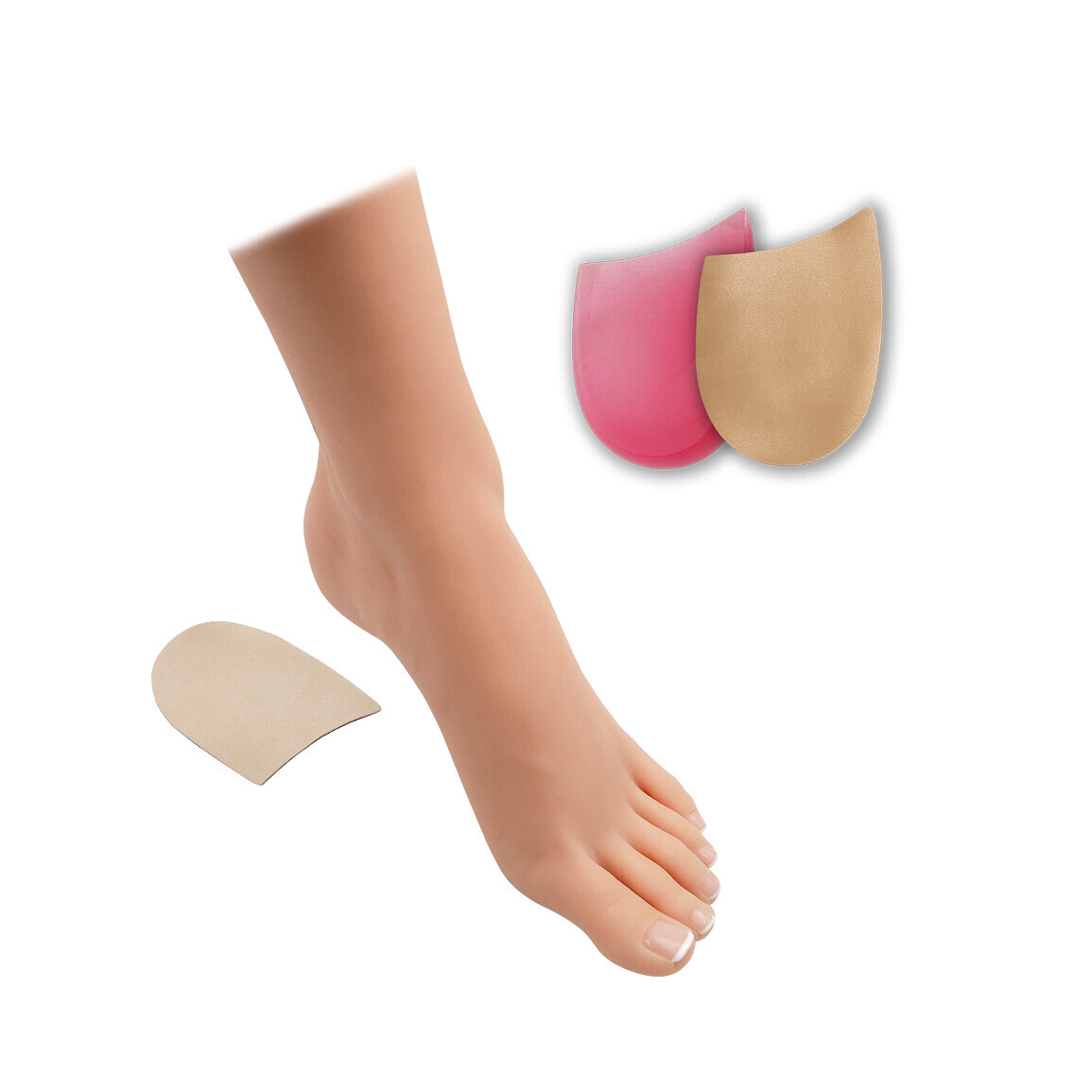 Podpatěnka korekce HealMed 1 pár - hnědá