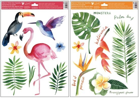 Anděl Okenní fólie - Tropical - 30 x 42 cm - 6885