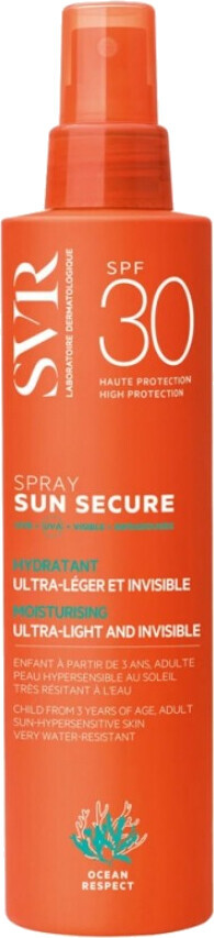 SVR Hydratační opalovací sprej SPF 30 Sun Secure (Sun Spray) 200 ml