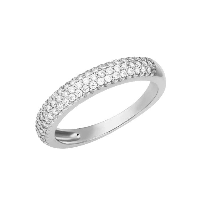 Preciosa Třpytivý stříbrný prsten Marielle Royal Lagoon 5445 00 57 mm