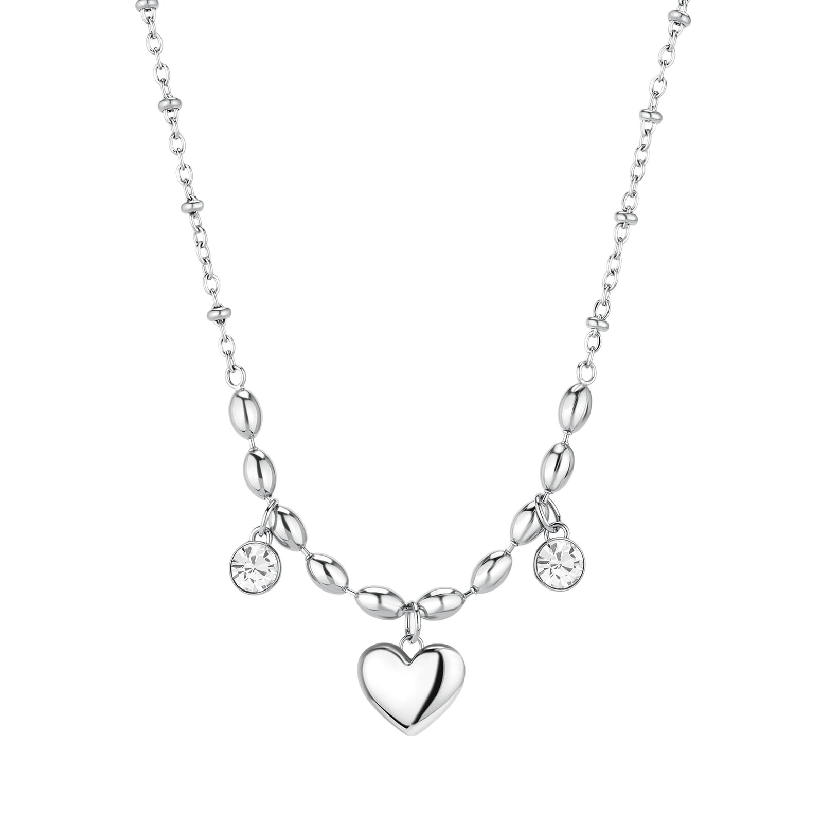 Brosway Romantický ocelový náhrdelník Srdce Chakra BHKN161