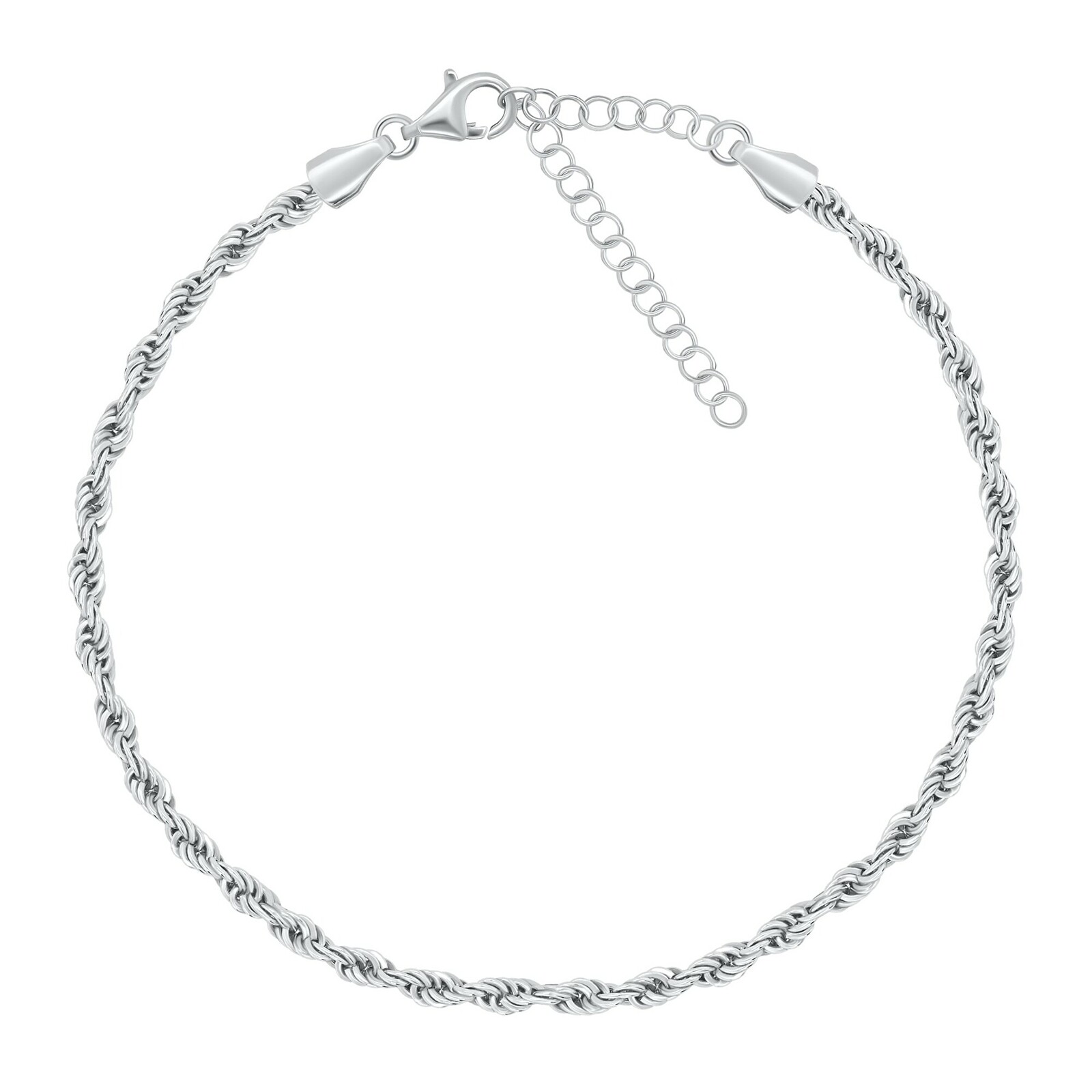 Brilio Silver Módní stříbrný řetízek na nohu ANK114W