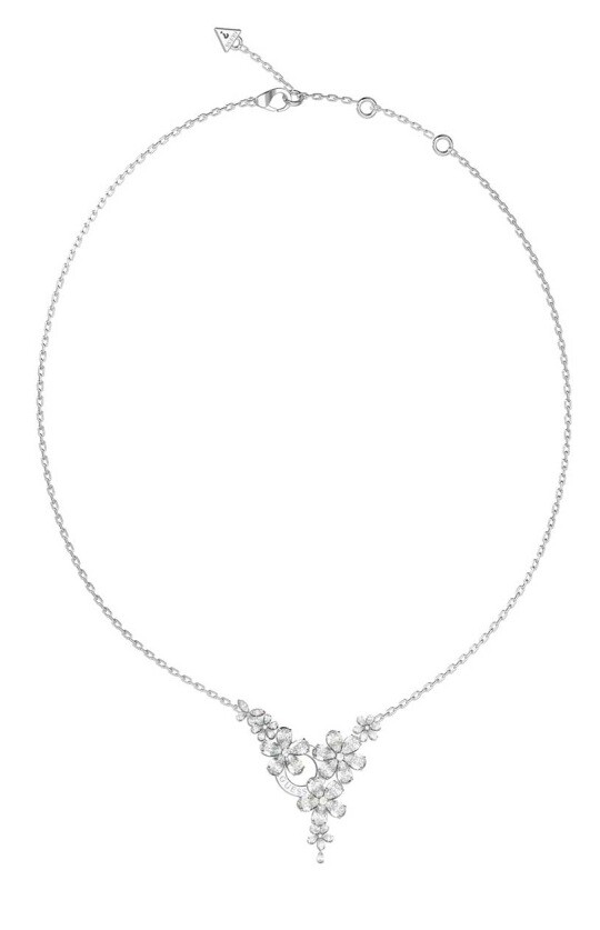 Guess Blyštivý dámský náhrdelník Lily JUBN05116JWRHT/U