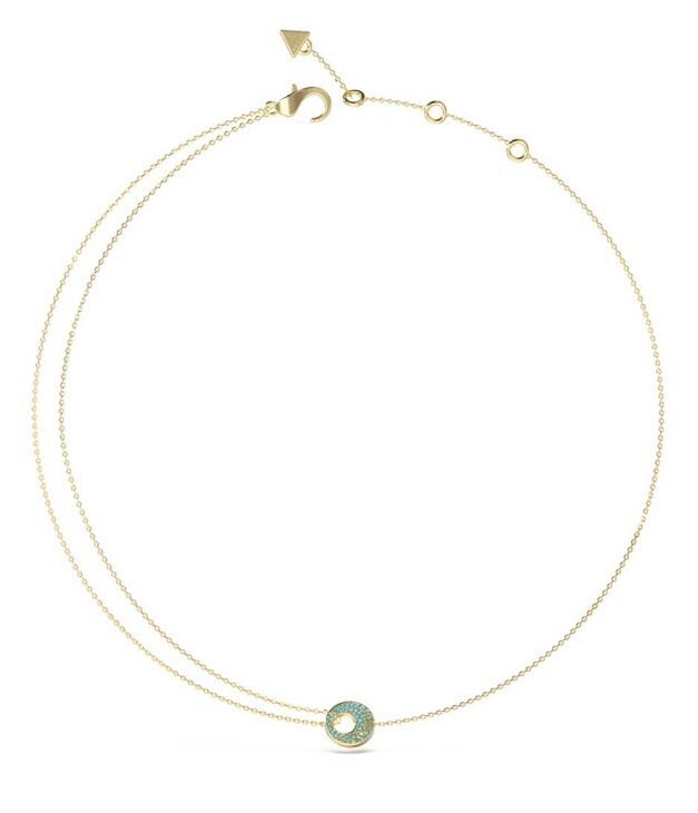 Guess Stylový pozlacený náhrdelník Blooming Summer JUBN05226JWYGAQT/U