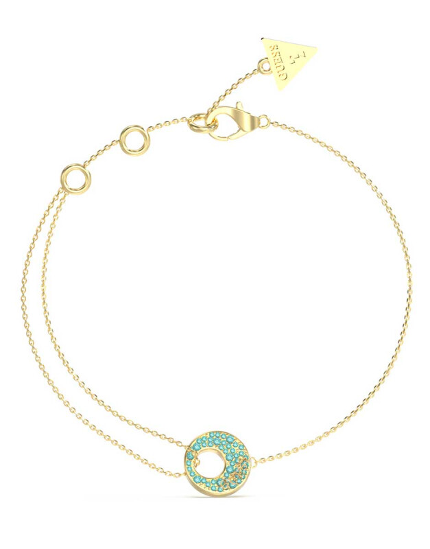 Guess Slušivý pozlacený náramek Blooming Summer JUBB05227JWYGAQ 18,5 cm