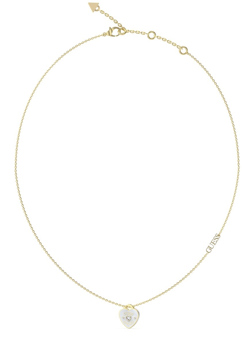 Guess Krásný pozlacený náhrdelník Guess Amore JUBN05052JWYGWHT/U