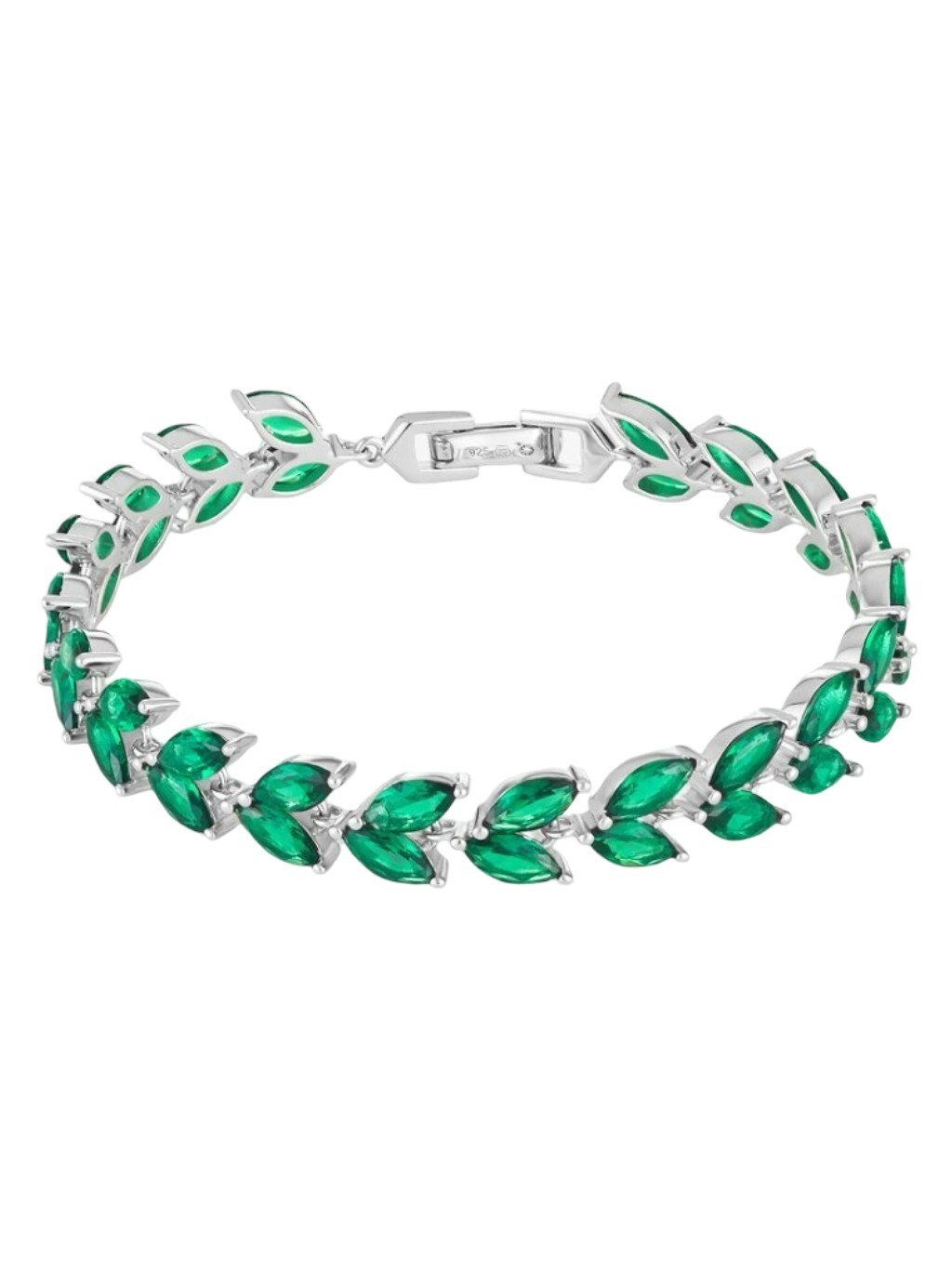 Preciosa Elegantní stříbrný náramek s kubickou zirkonií Majestic Royal Lagoon 5452 66