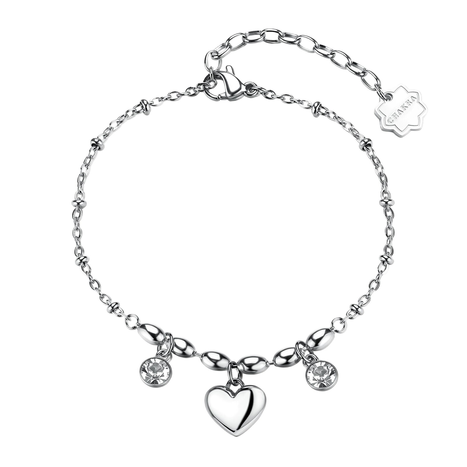 Brosway Romantický ocelový náramek s přívěsky Chakra BHKB263