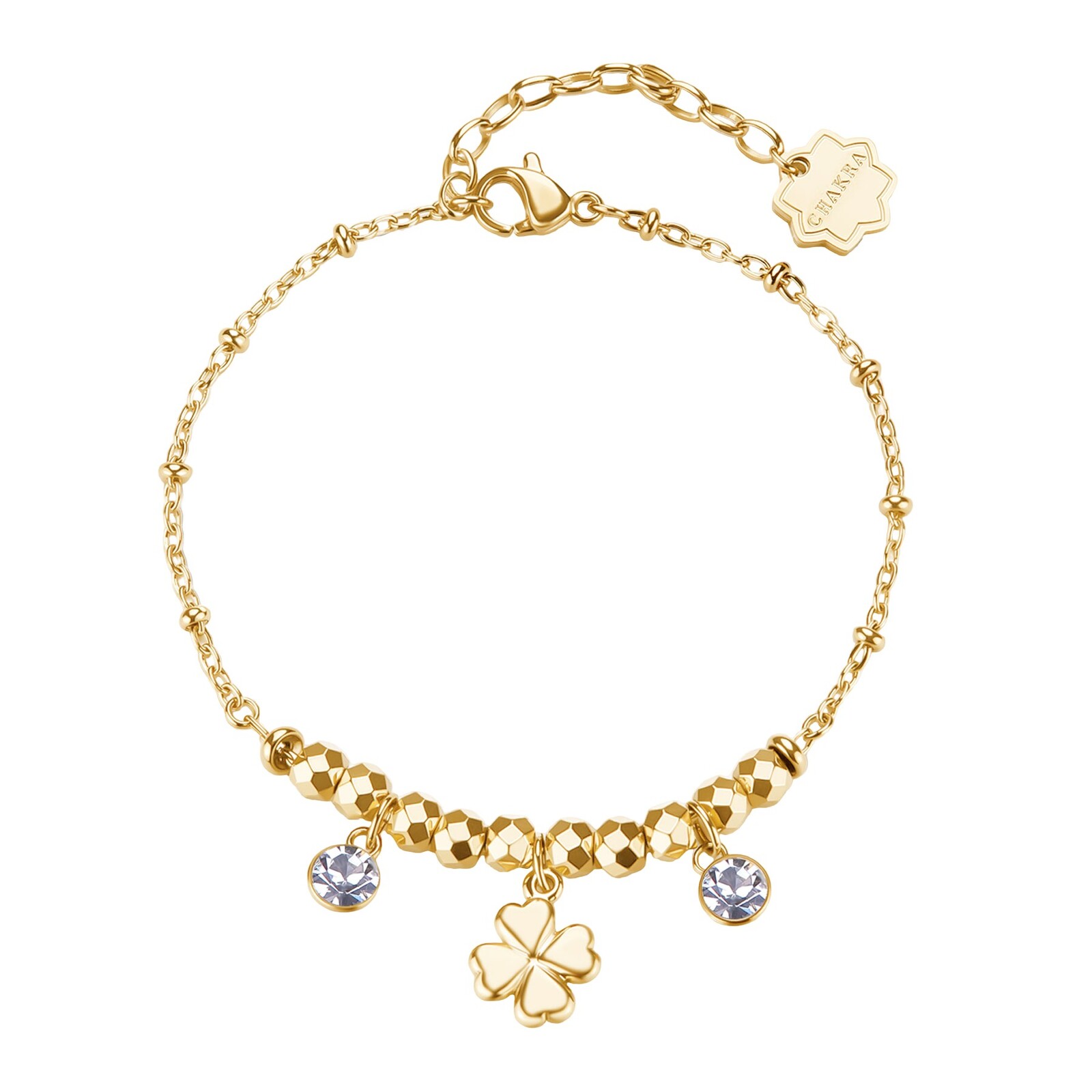 Brosway Pozlacený náramek s přívěsky pro štěstí Chakra BHKB266
