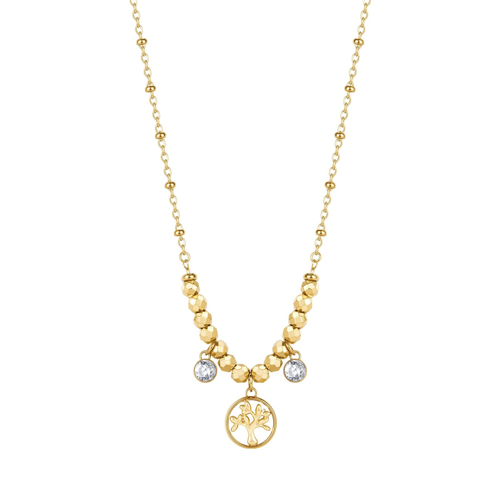 Brosway Moderní ocelový náhrdelník Strom života Chakra BHKN168