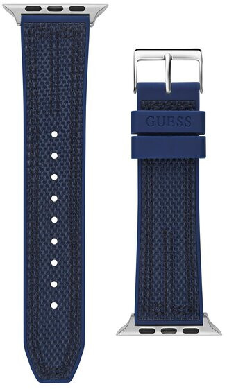 Guess Silikonový řemínek pro Apple Watch (42 - 45 mm) - Blue CS3003S3