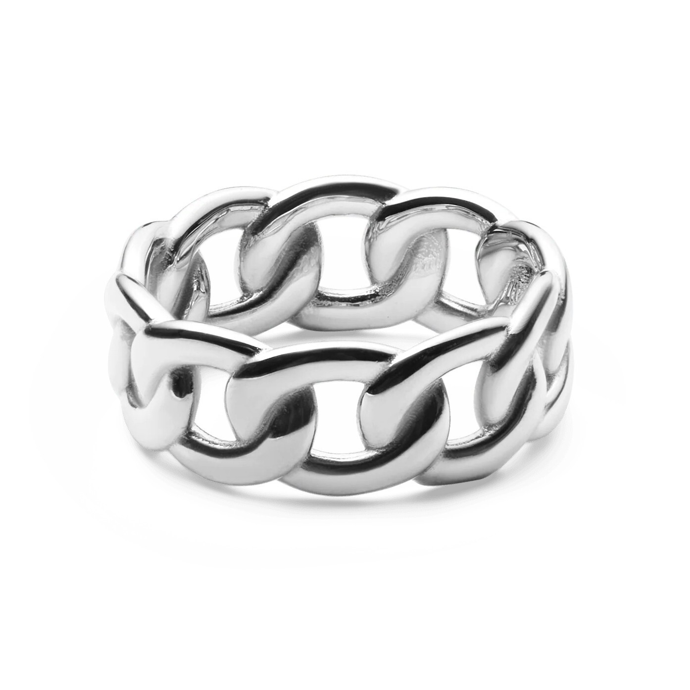 Daniel Wellington Elegantní ocelový prsten Chunky Chain DW0040084 62 mm