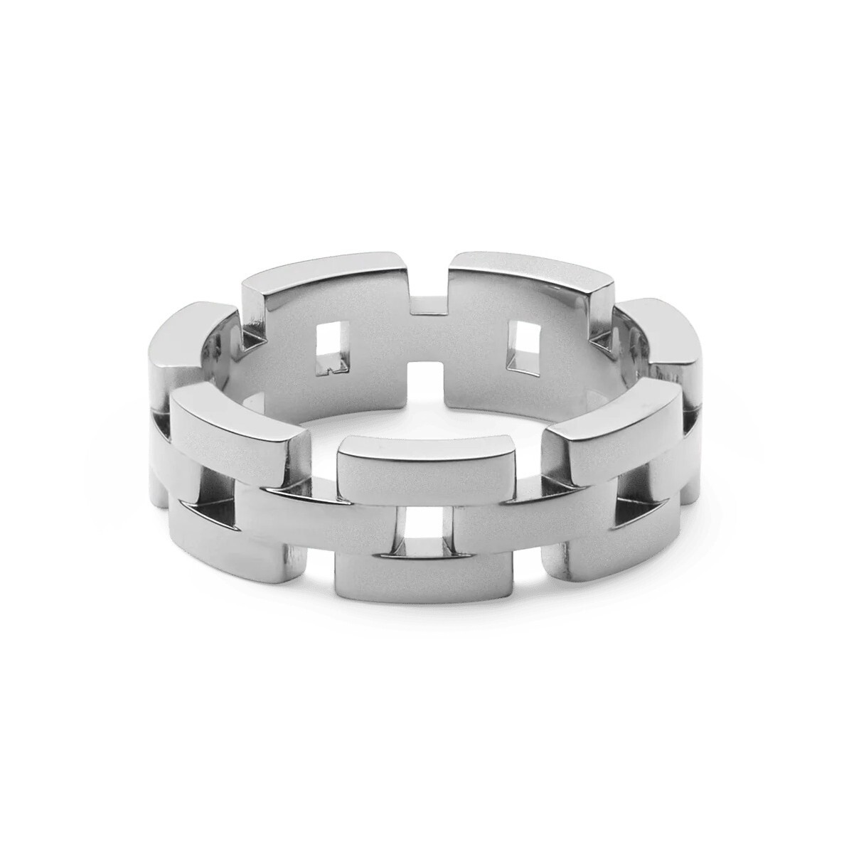 Daniel Wellington Půvabný ocelový prsten 3-Link DW0040102 60 mm