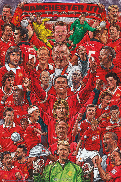 GRUPO ERIK Plakát, Obraz - Manchester United - Legends, 61 × 91.5 cm