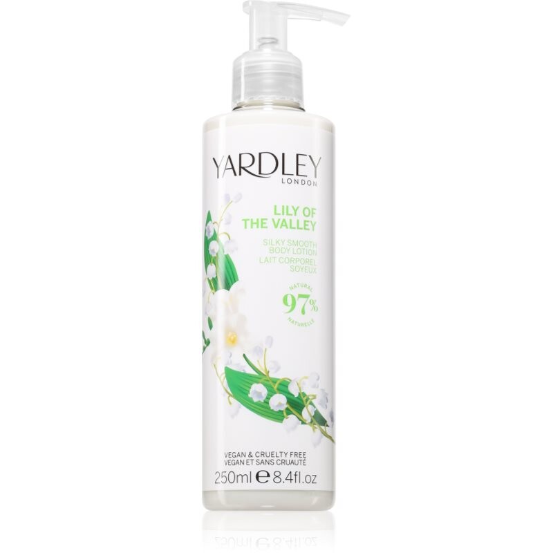 Yardley Lily Of The Valley zjemňující tělové mléko 250 ml