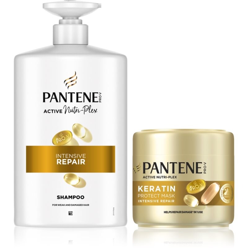 Pantene Pro-V Active Nutri Plex Intensive Repair výhodné balení pro suché a poškozené vlasy