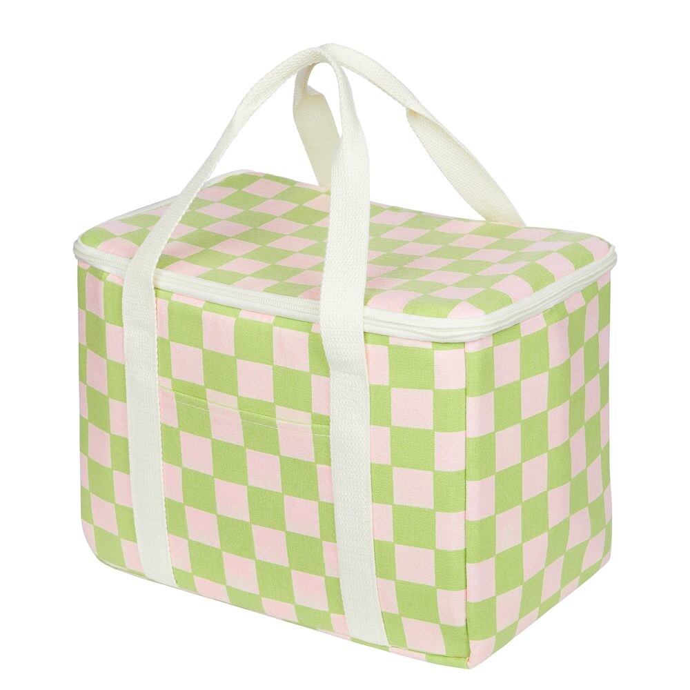 KEEP COOL Chladicí taška - zelená/sv. růžová