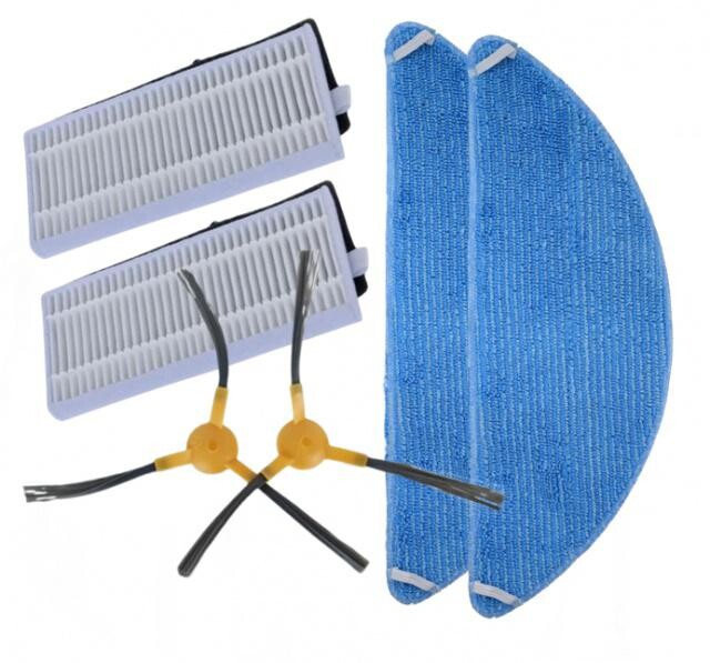 6ks Sada HEPA filtry, kartáčky a mop pro SENCOR SRV 9150WH a Tesla Robostar iQ300