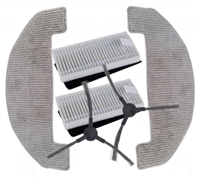 Kartáčky, HEPA filtry pro TESLA RoboStar iQ 400, Sencor SRV 6450, 6485, 9020, 9085, sada 6ks