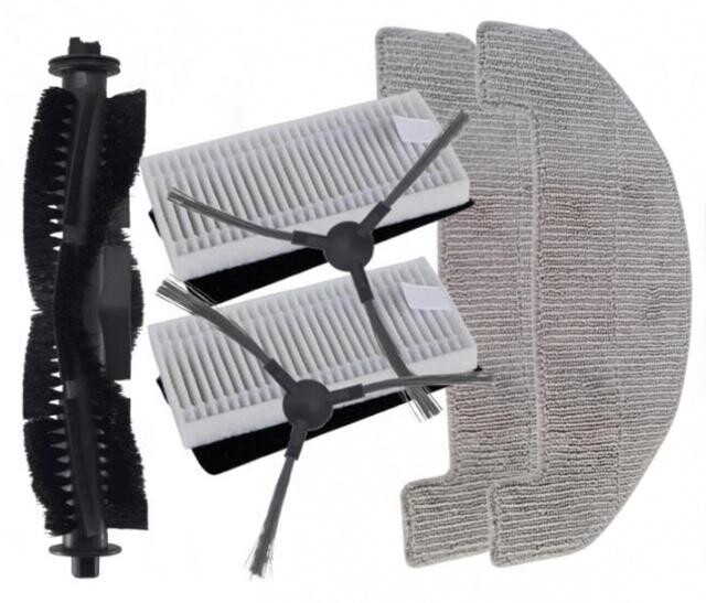 7ks Kartáče, HEPA filtry a mopy pro TESLA Robostar iQ400+, Sencor SRV 9085, 9020, 6485, 6450 sada