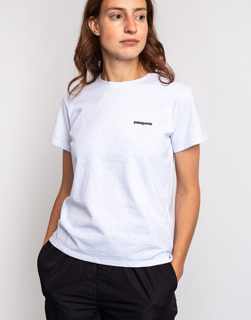 Patagonia W's P-6 Logo Responsibili-Tee White XS