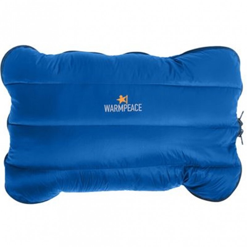 Warmpeace Péřový polštářek Warmpeace se zipem Modrá