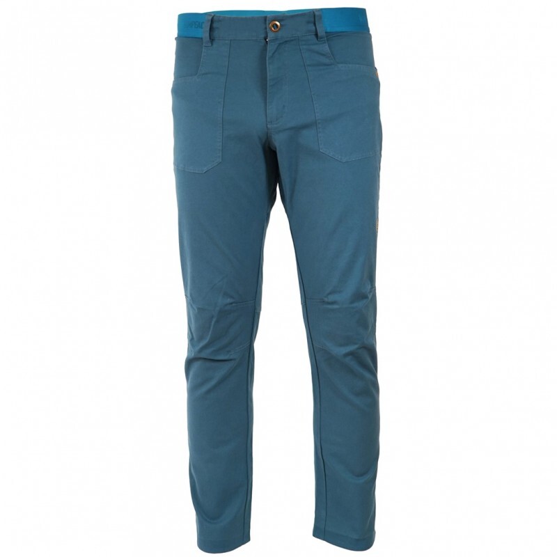 Warmpeace Pánské pohodlné bavlněné kalhoty Warmpeace Yoho River blue