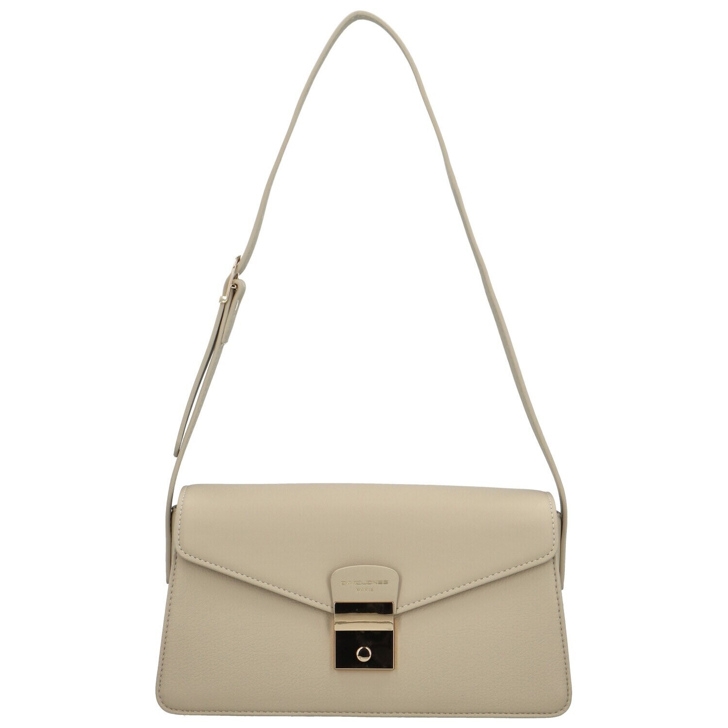 Módní dámská koženková kabelka na rameno Anisi, béžová