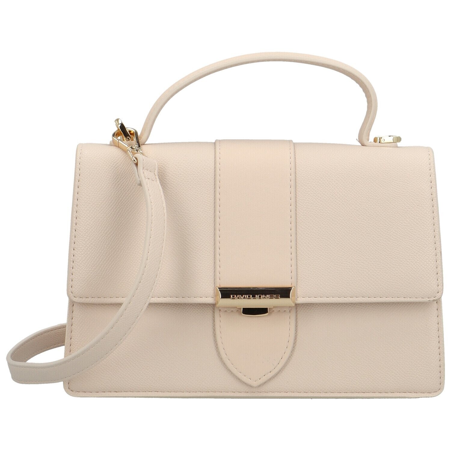 Módní dámská koženková kabelka do ruky Maella, světle růžová