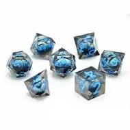 Glassstaff Water Dragon's Gaze Floating Eye RPG Dice Set (7)