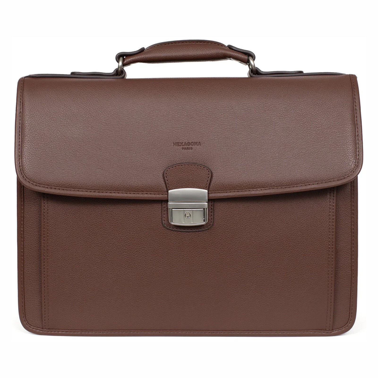 Celokožená pánská aktovka Hexagona Lord - hnědá