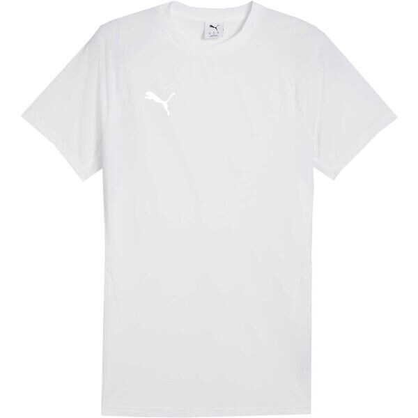 Puma TEAMEVOSTRIPE TEE Pánské triko, bílá, velikost
