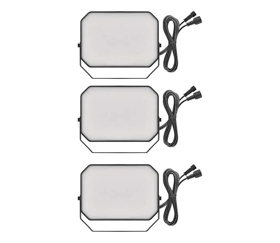 SADA 3x LED RGBIC Stm. ven. reflektor LED/14W/230V 3000-6500K IP65 Wi-Fi Tuya