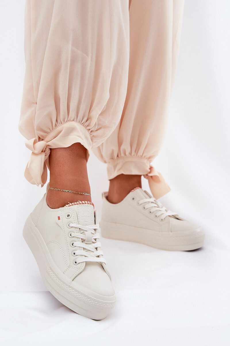 BIG STAR SHOES Dámské Tenisky Z Eko Kůže Big Star