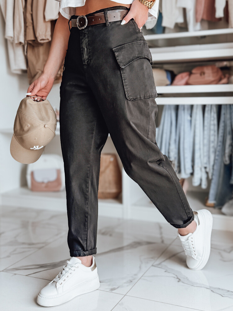 Spodnie damskie baggy GOTRENDI czarne Dstreet