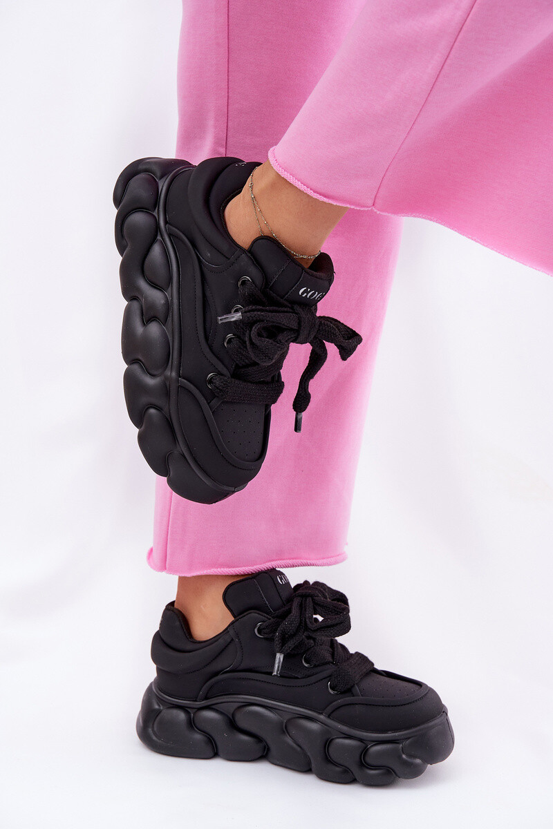 Dámské Kožené Tenisky Na Masivní Platformě GOE