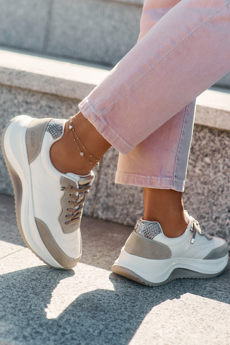 BIG STAR SHOES Dámské semišové tenisky na platformě Big Star