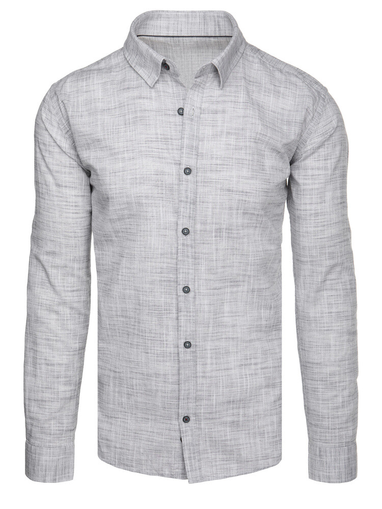 Koszula męska casualowa szara Dstreet