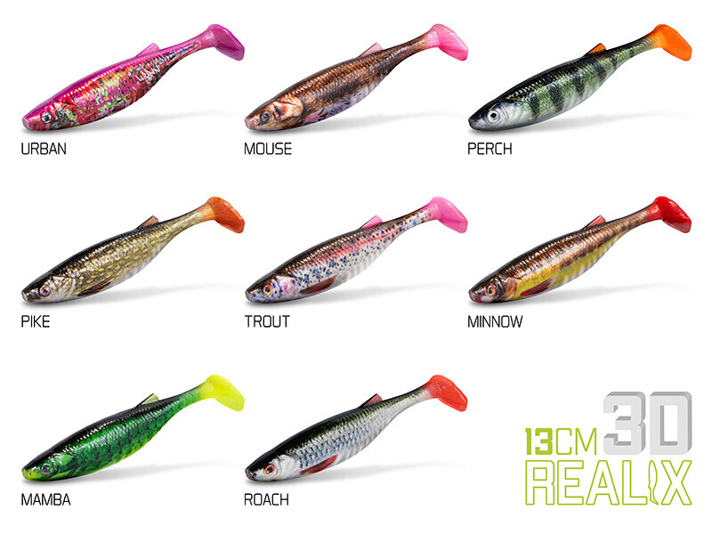 DuoPACK BOX Delphin Realix 3D / 6 x 2ks-13cm / Minnow