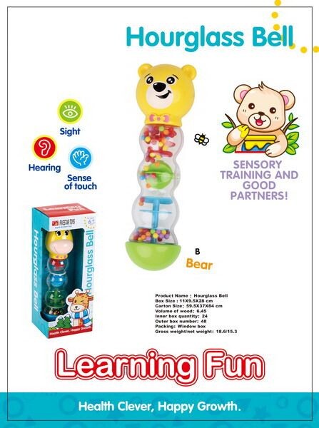 Chrastítko přesýpací medvídek 23 cm