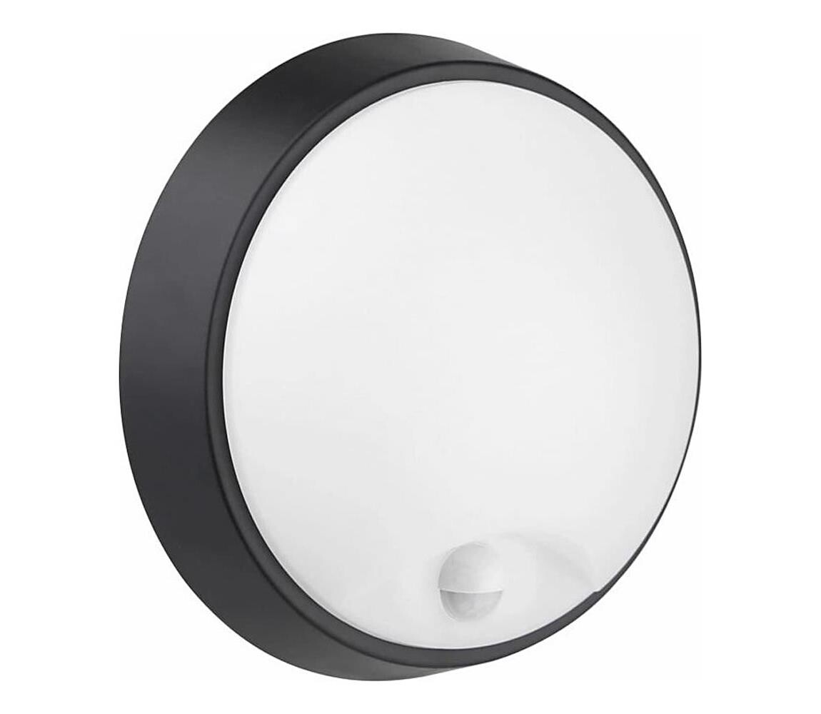 Greenlux LED Venkovní nástěnné svítidlo se senzorem LED/12W/230V IP65 černá