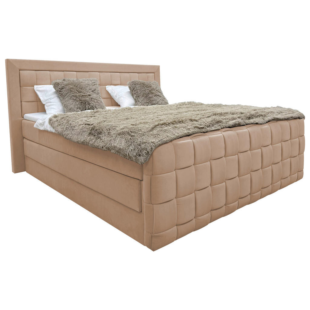 Livetastic POSTEL BOXSPRING, 160/200 cm, béžová