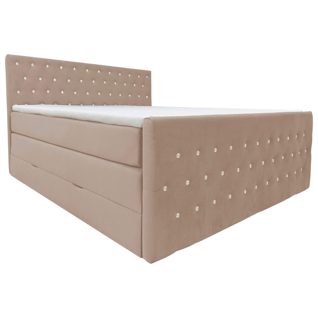 Livetastic POSTEL BOXSPRING, 180/200 cm, béžová