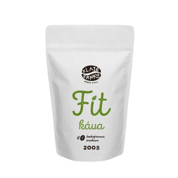 Káva Zlaté Zrnko - FitKáva (Bezkofeínová 100% arabika) 200 g