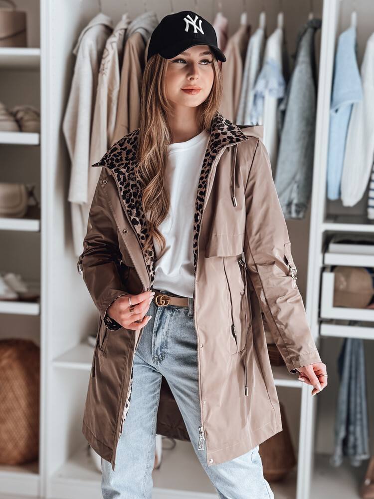 Kurtka damska przejściowa parka FERISSA khaki Dstreet