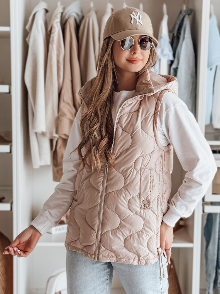 Kamizelka damska przejściowa pikowana VESOLITA damska różowa Dstreet