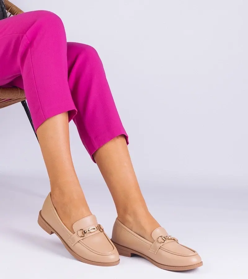 marka niezdefiniowana Silver loafers Ilana