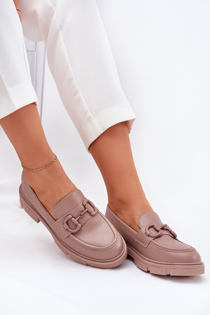 Boto Dámské Mokasíny Eko Kůže S Ozdobným Detalem Khaki Seftass